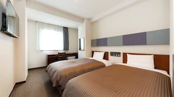 Chambre avec lits jumeaux, non-fumeurs | Bureau, rideaux occultants, Wi-Fi gratuit, draps fournis