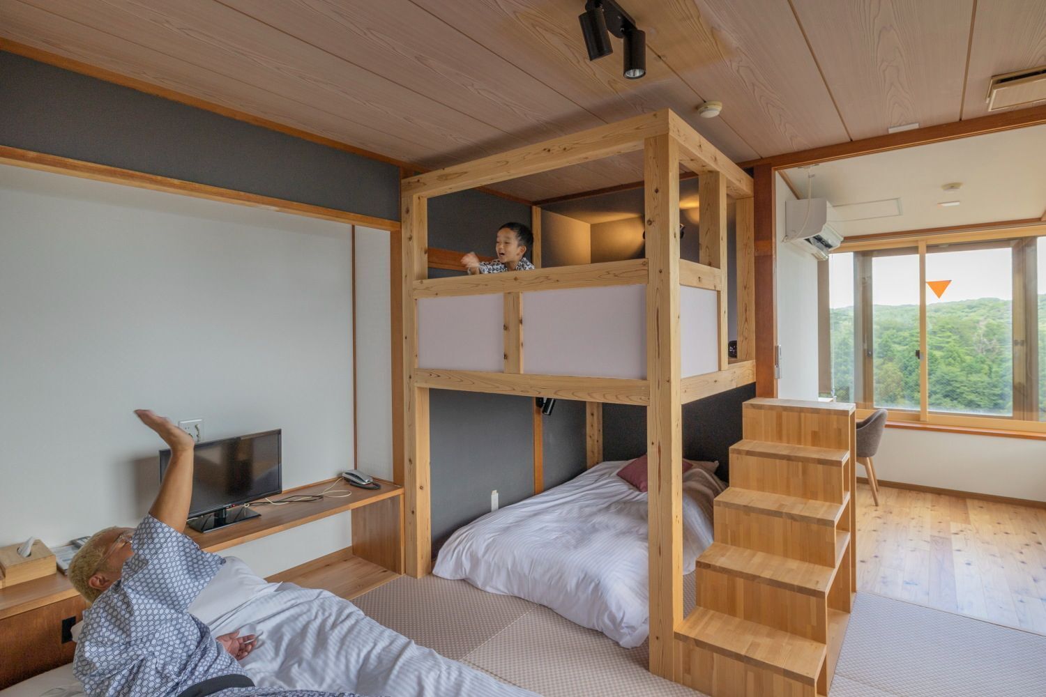 Economy Twin kamer, niet-roken (Mountain Hut style, Bunk Bed) | Een kluis op de kamer, gratis wifi, beddengoed