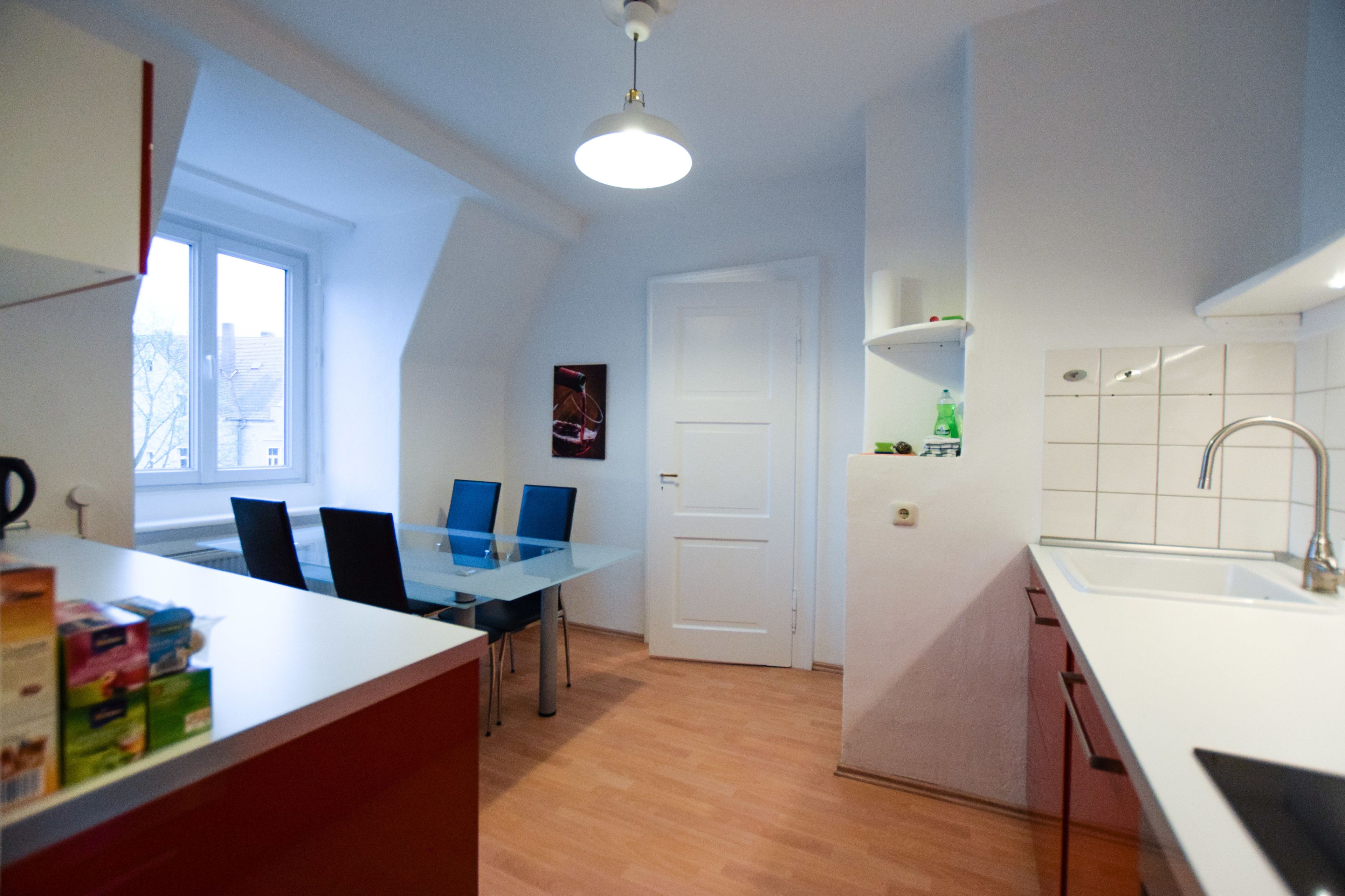 Spiseområde på rommet