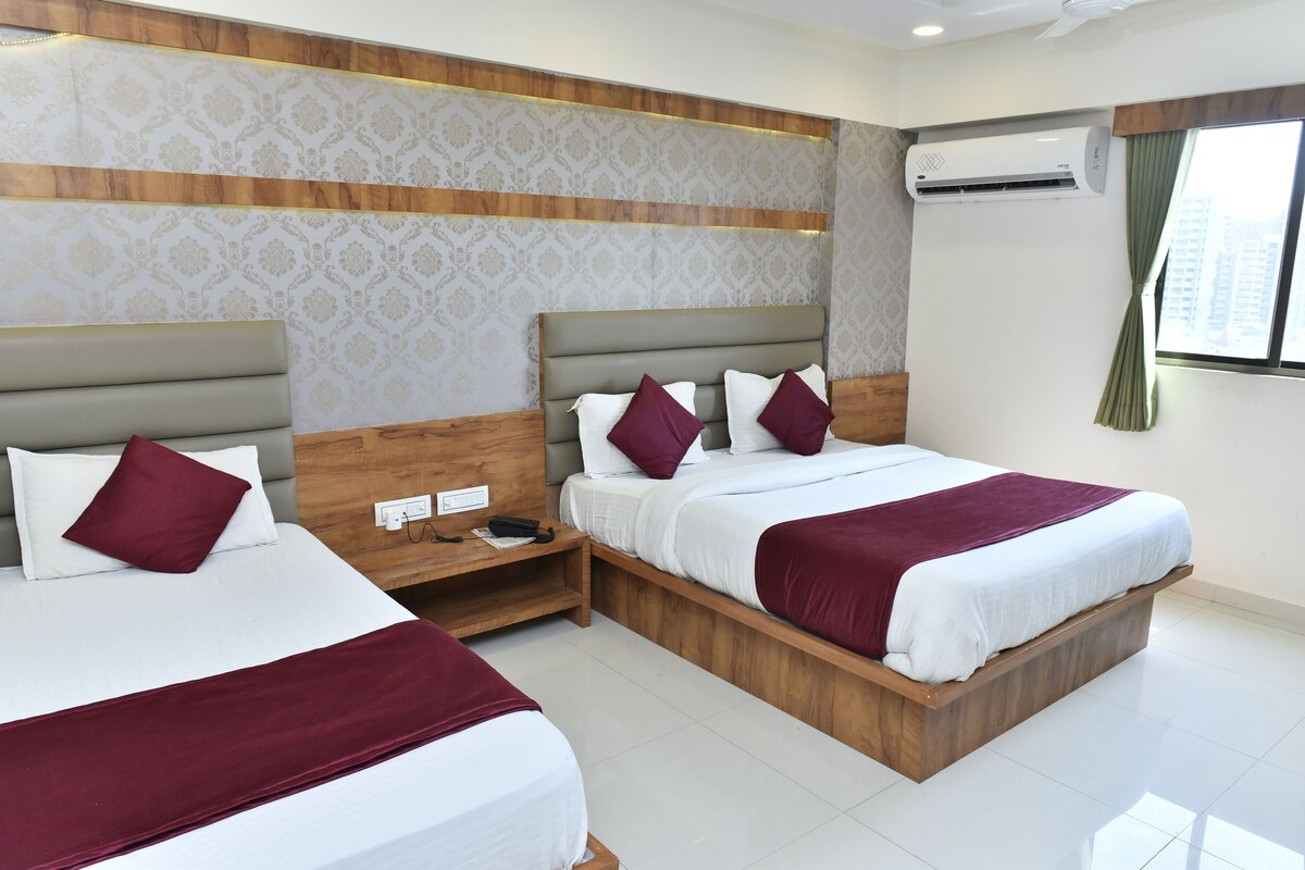 Deluxe Triple Room | Select Comfort beds, in-room safe, desk, soundproofing
