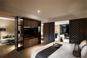 Luxury-Suite, zum Garten hin | Ausblick vom Zimmer