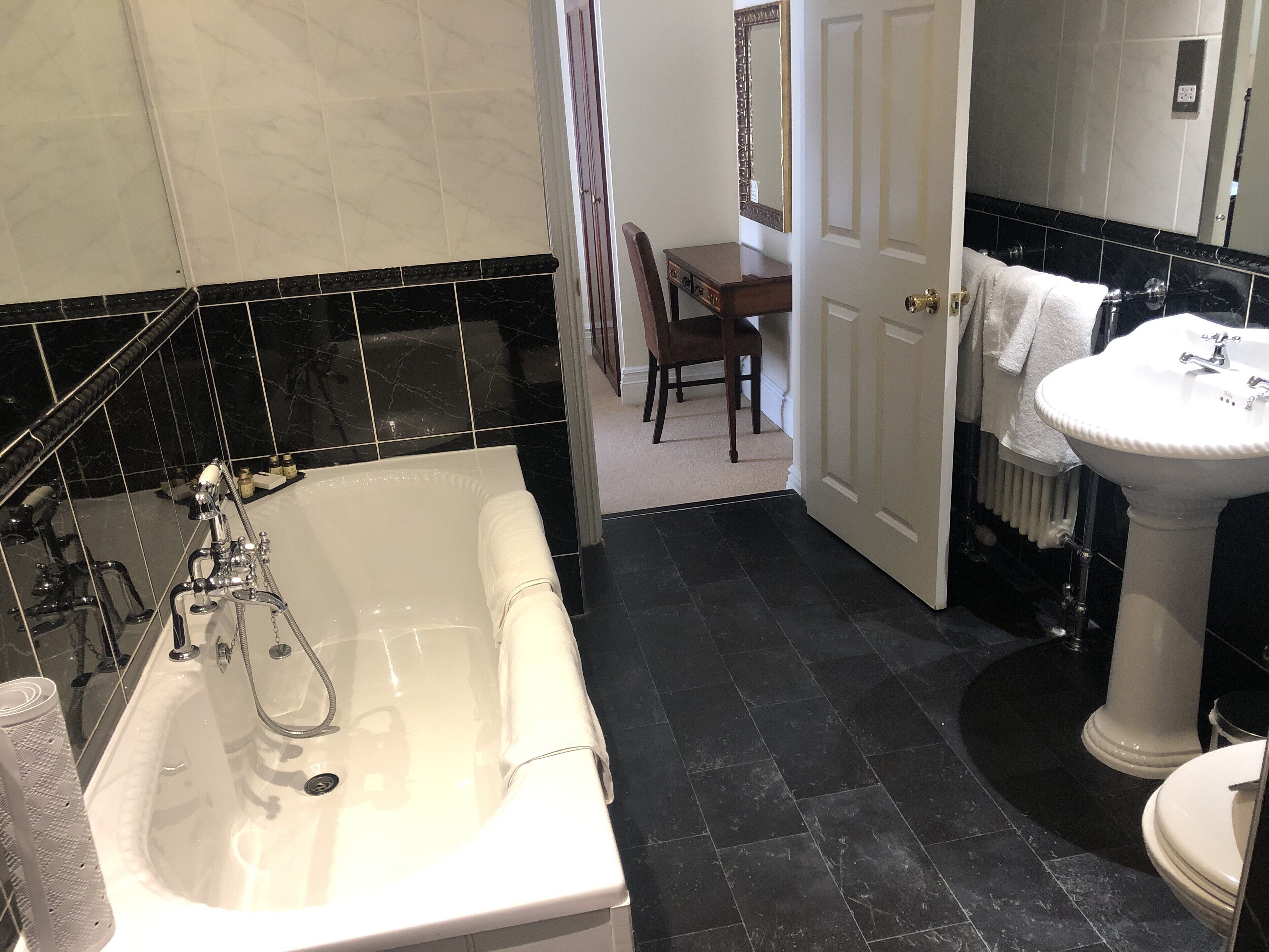 suite | bathroom | hair dryer