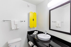 Dusche, Handtücher, Seife, Toilettenpapier