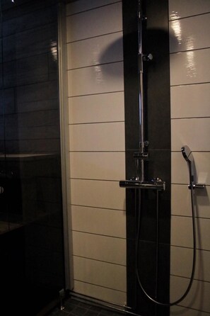 Villa, 2 Bedrooms, Sauna, Lake View | Bathroom shower