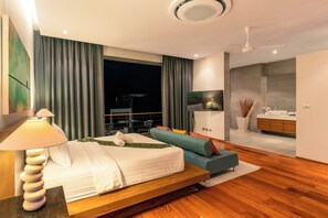 Luxury Villa | 4 bedrooms, in-room safe, desk, blackout drapes - Luxurious Seaview 4BR Private Pool Villa by Intira Villas (Rawai)