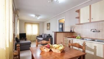 Bungalow básico (1 Bedroom) | 1 dormitorio, caja fuerte, wifi gratis y ropa de cama