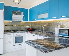 Villa, 4 Schlafzimmer, Nichtraucher, eigener Pool | Eigene Küche | Großer Kühlschrank, Mikrowelle, Ofen, Herdplatte