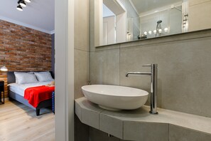Comfort-Apartment, Stadtblick (Panienska B) | Badezimmer