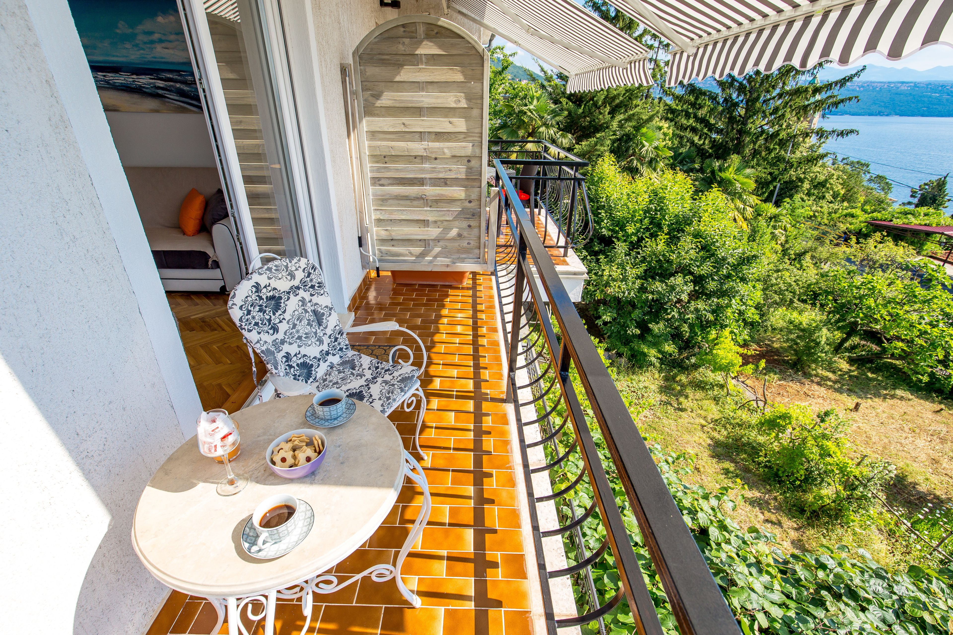 Exclusive Apartment, Sea View (Vista Bay Opatija 3) | Balcony