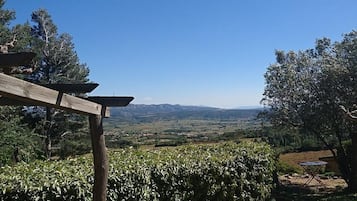 Vue depuis lâhĂ©bergement