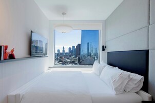 Premium Δωμάτιο, 1 King Κρεβάτι (View) | Κλινοσκεπάσματα υψηλής ποιότητας, κρεβάτια με ανώστρωμα 