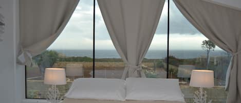 Habitació doble panoràmica, vistes al mar | Vista de l'aigua