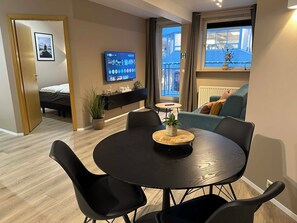 Comfort-Apartment | Wohnbereich | Flachbildfernseher