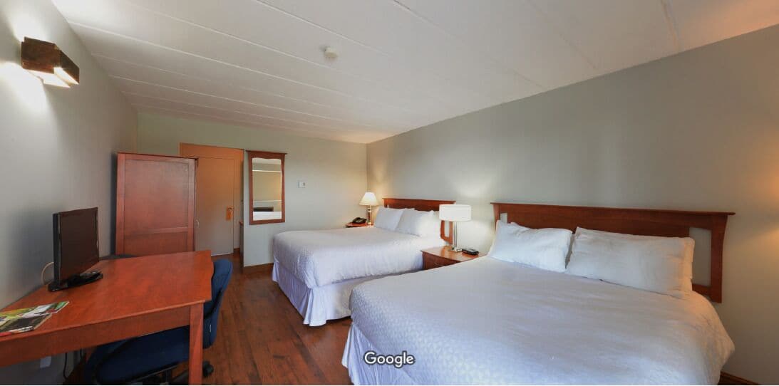 Economy Room, 2 Double Beds, Accessible, Non Smoking | 1 bedroom, desk, free WiFi, bed sheets