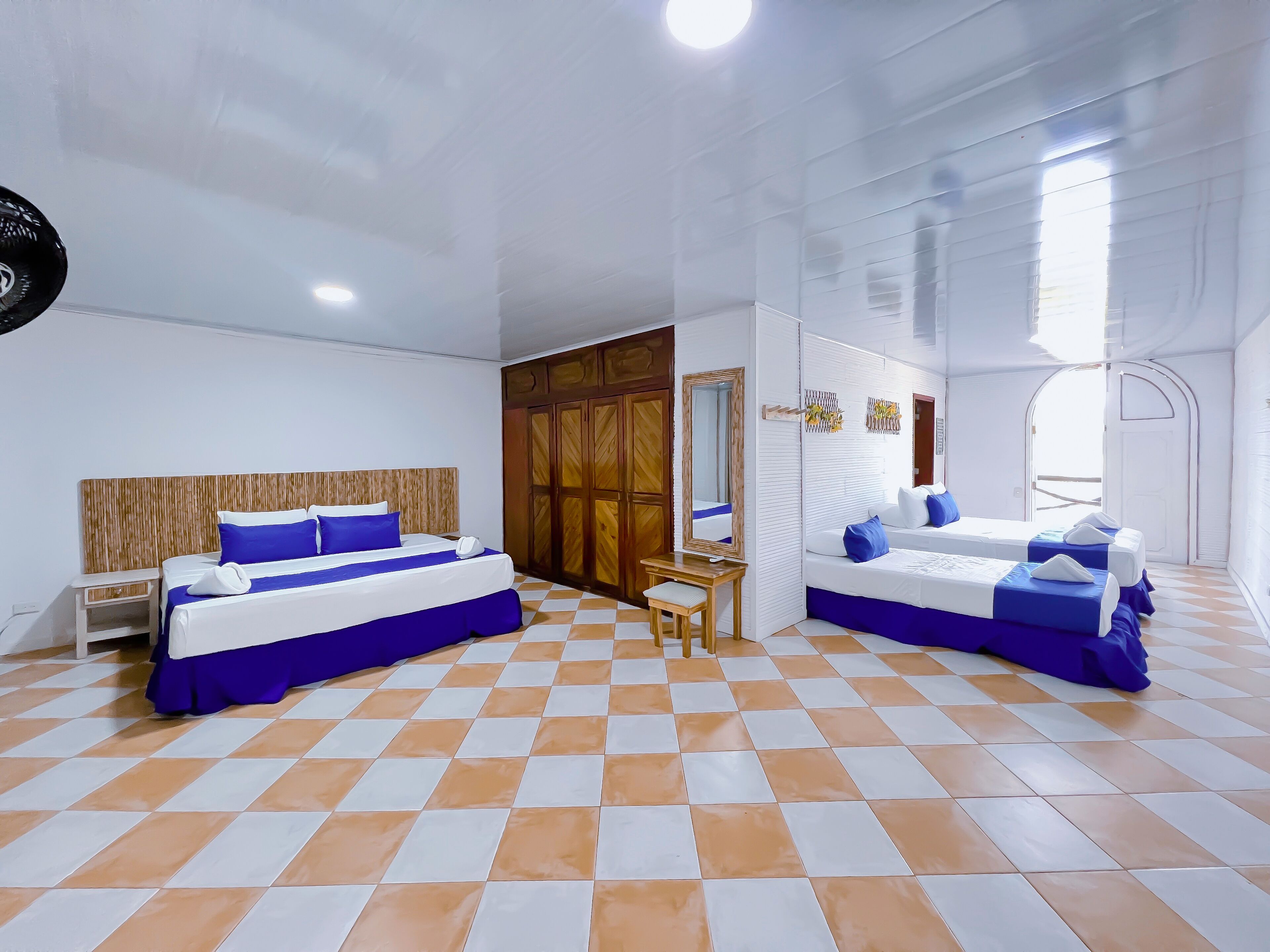 family room, multiple beds, non smoking | iron/ironing board, free wifi, bed sheets