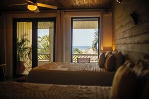 Deluxe Double or Twin Room, 2 Queen Beds, Non Smoking, Sea View | View from room - Tranquilseas Eco Lodge & Dive Center (Roatan)