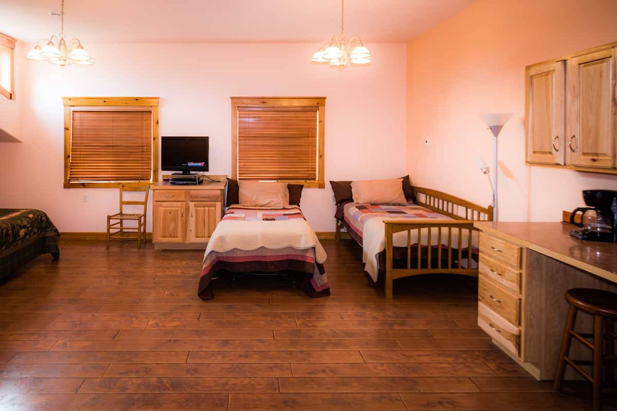 Habitación doble Deluxe de uso individual, varias camas, para no fumadores | Ropa de cama de alta calidad y camas con efecto memoria
