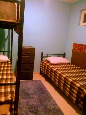 Economy Quadruple Room, Multiple Beds, Accessible, Courtyard View