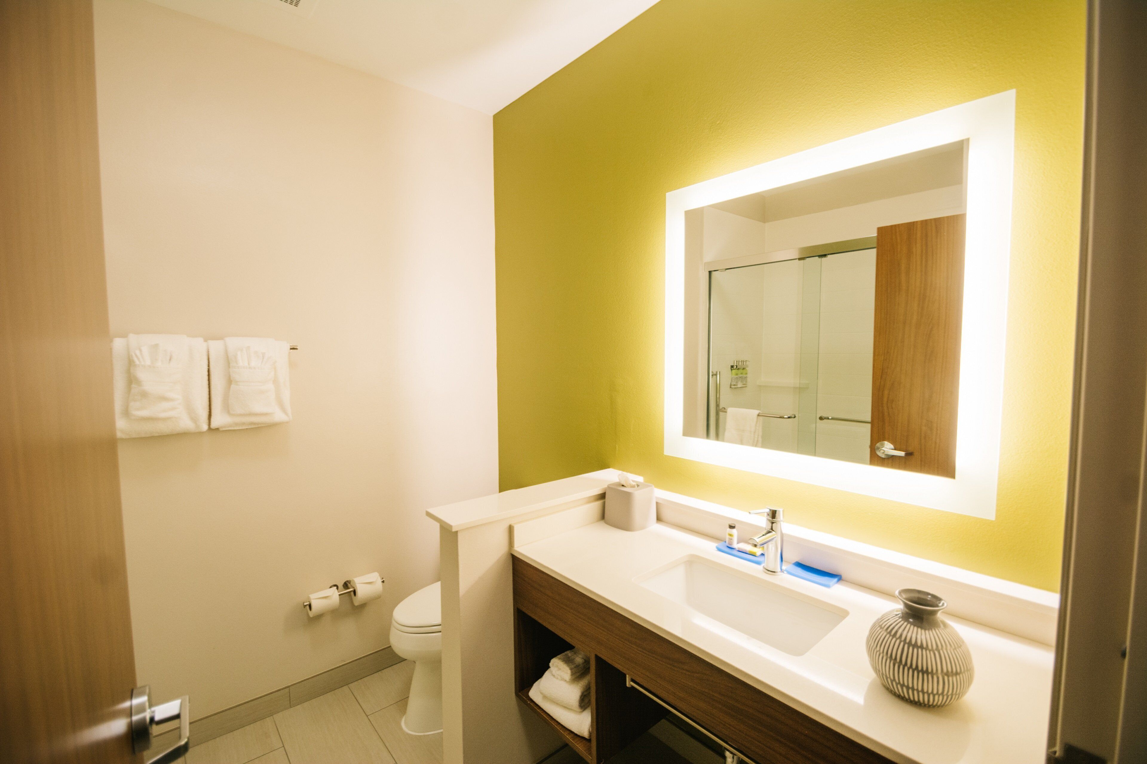 free toiletries, hair dryer, towels, soap