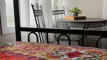 1 bedroom, individually decorated, blackout curtains, iron/ironing board
