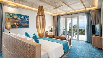 Stelia Residences 2 Bedroom Ocean View with Private Pool | 1 chambre, literie de qualité supérieure, couette en duvet d'oie