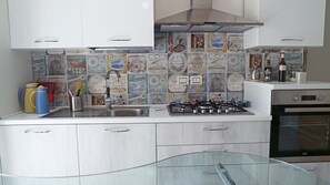 Apartment, 2 Bedrooms | Private kitchen | Fridge, oven, stovetop, cookware/dishes/utensils - Marica Holiday Home (Agropoli)