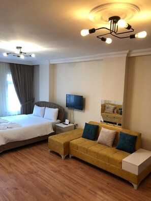 Apartment, 1 Schlafzimmer, Nichtraucher | 1 Schlafzimmer, kostenlose Babybetten, kostenloses WLAN, Bettwäsche