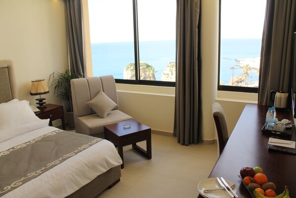 Minibar, in-room safe, desk, blackout curtains