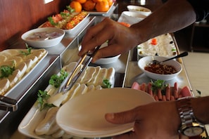 Free daily buffet breakfast