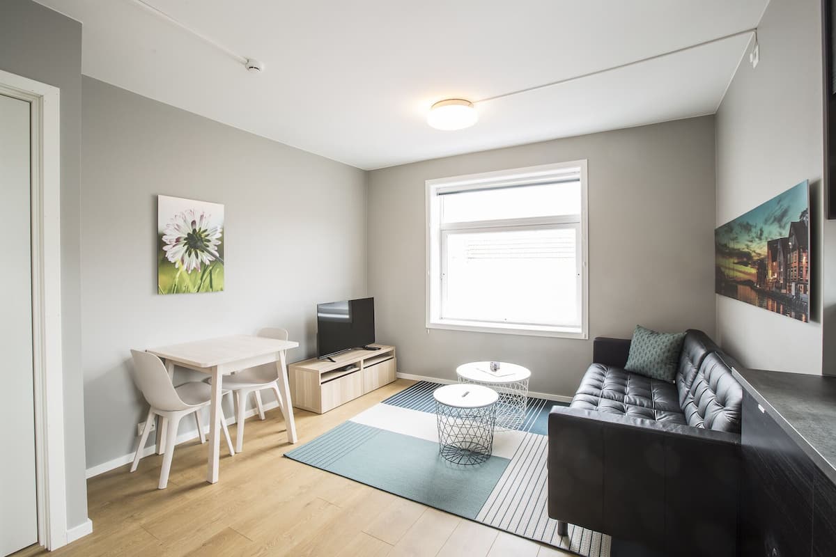 Departamento urbano, 1 habitación, para no fumadores | Área de sala de estar
