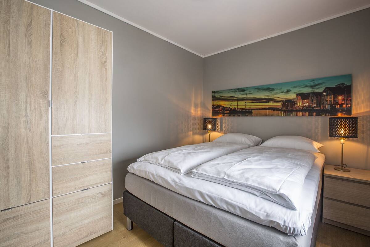 Apartemen Kota, 1 Tempat Tidur Queen, Bebas Asap Rokok | Setrika/meja setrika, Wi-Fi gratis, dan seprai linen