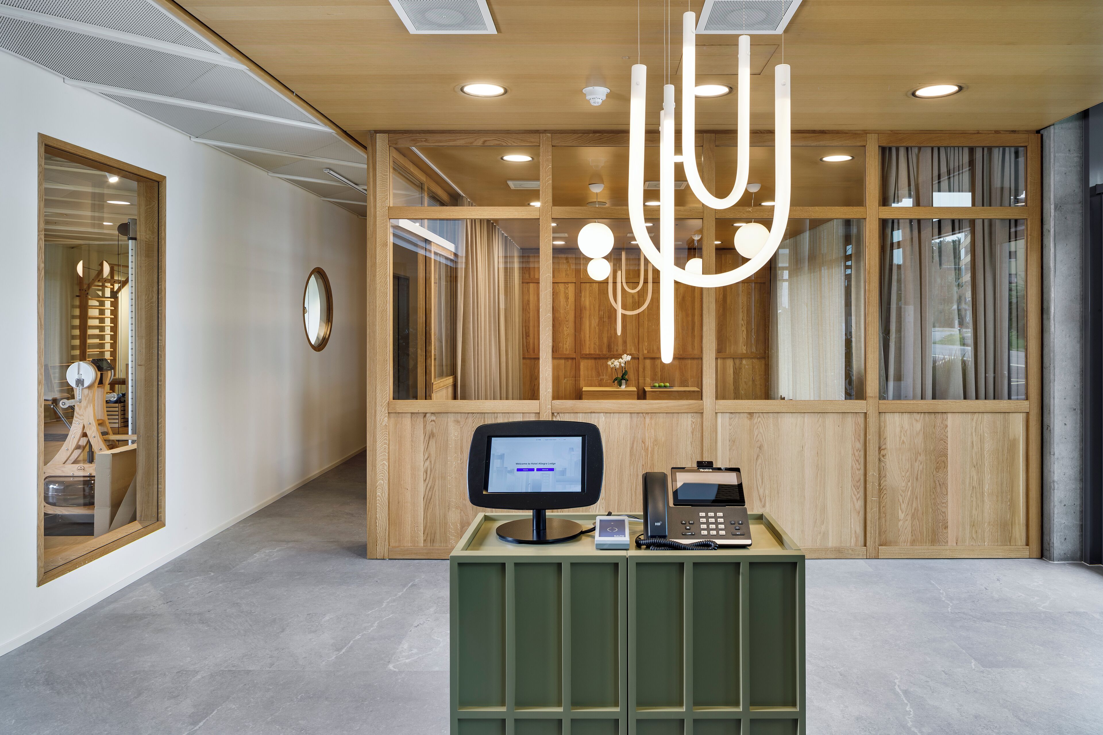 check-in/check-out kiosk