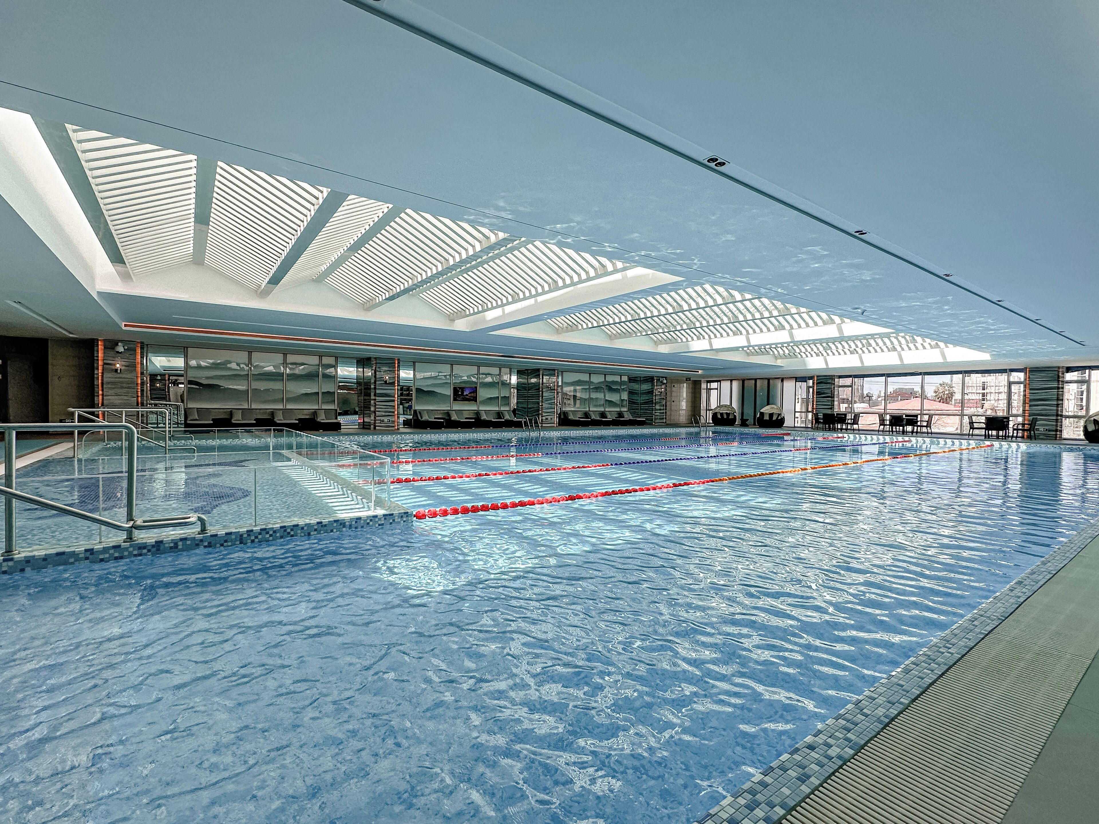 indoor pool, outdoor pool