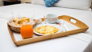 Kontinental frokost hver dag (XOF 3000 per person)