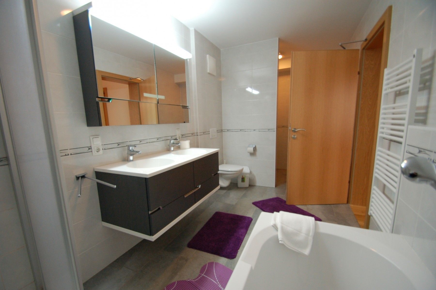 Apartment, 2 Bedrooms (Schmitten Finest Apartments - SKYBLUE) | Bathroom | Shower, hair dryer, toilet paper