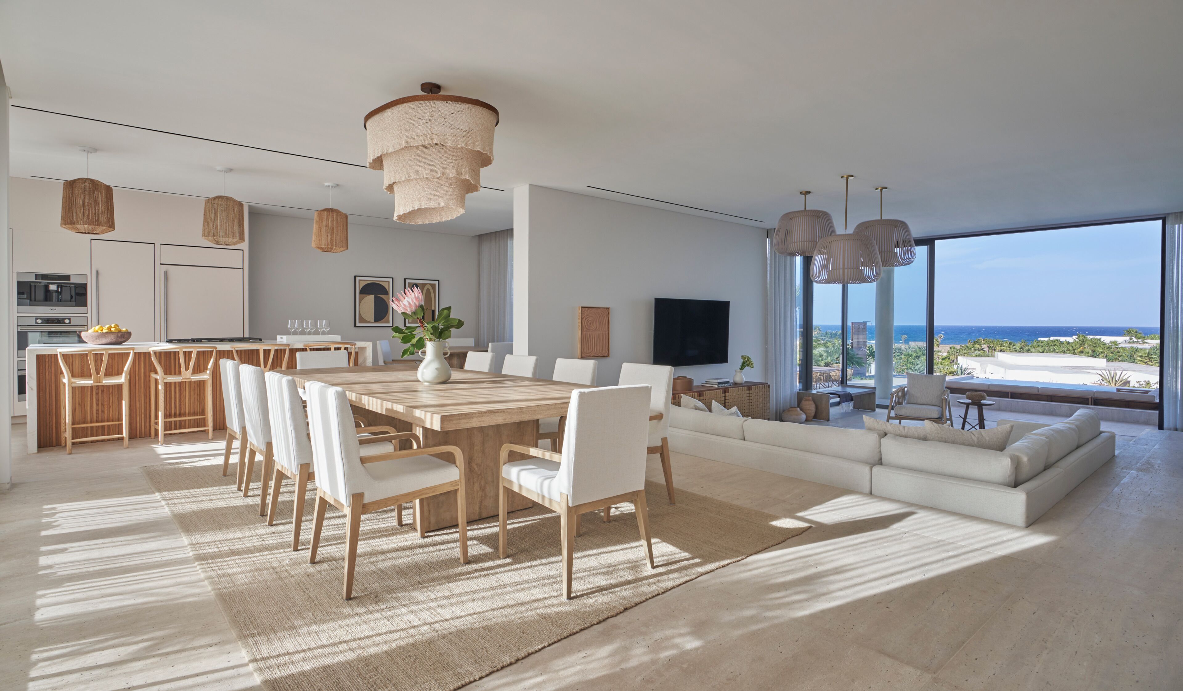 villa, 6 bedrooms, non smoking, ocean view | living area | 50-inch lcd tv with digital channels, tv, pay films