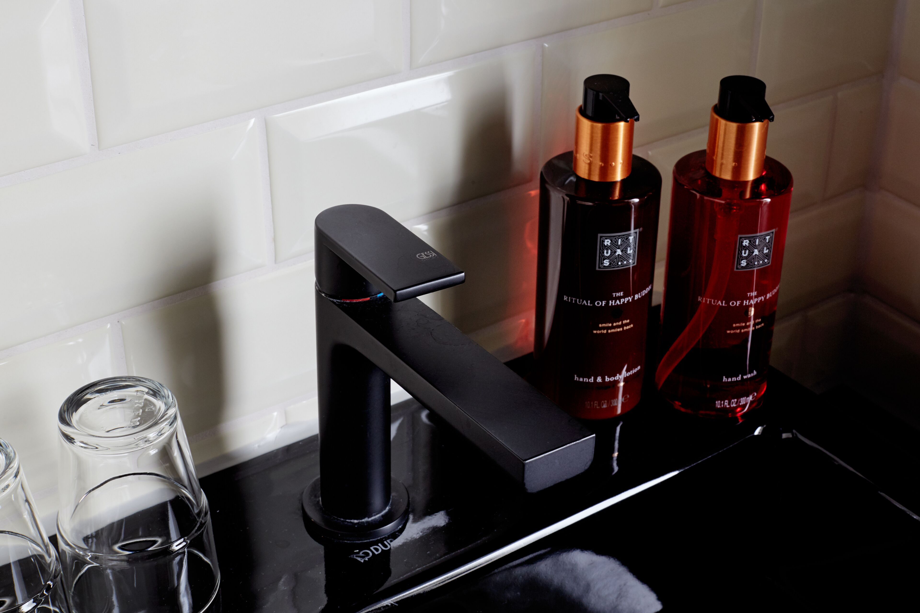 premium room | bathroom | hair dryer, towels, soap, shampoo