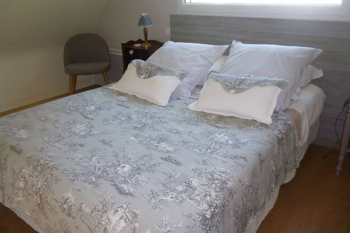 Double Room (Graine de Lin) | Individually decorated, individually furnished, desk, iron/ironing board
