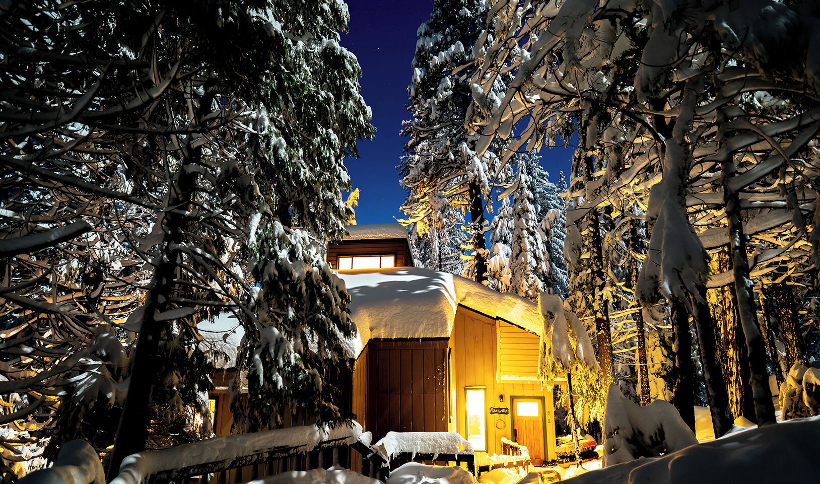 Robin's Nest at night after lots of snow  Picture courtesy of Dominique Karg