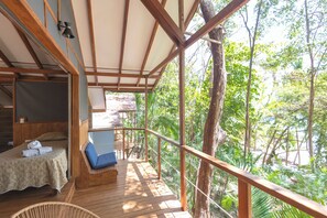Premium Cabin, Multiple Beds, Balcony, Ocean View | Free WiFi, bed sheets -  Los Vivos Beachfront Experience (Paquera)