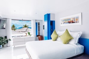 5 chambres, coffres-forts dans les chambres, fer et planche à repasser