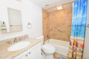 Bathroom - Ocean Hideaway 211-Oceanfront 18th St, Free WiFi, Elev, W/D, AC (Ocean City)