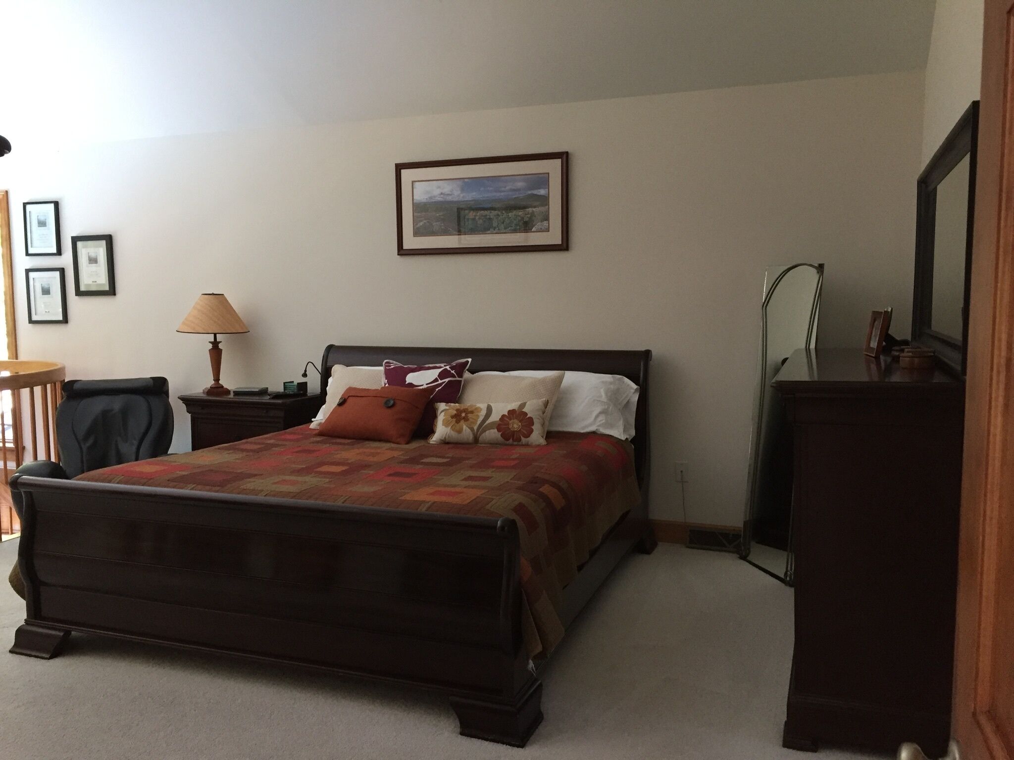 “West Coast”: 5 bedroom home with pool in an upscale neighborhood.