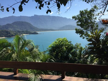 Vue depuis lâhĂ©bergement