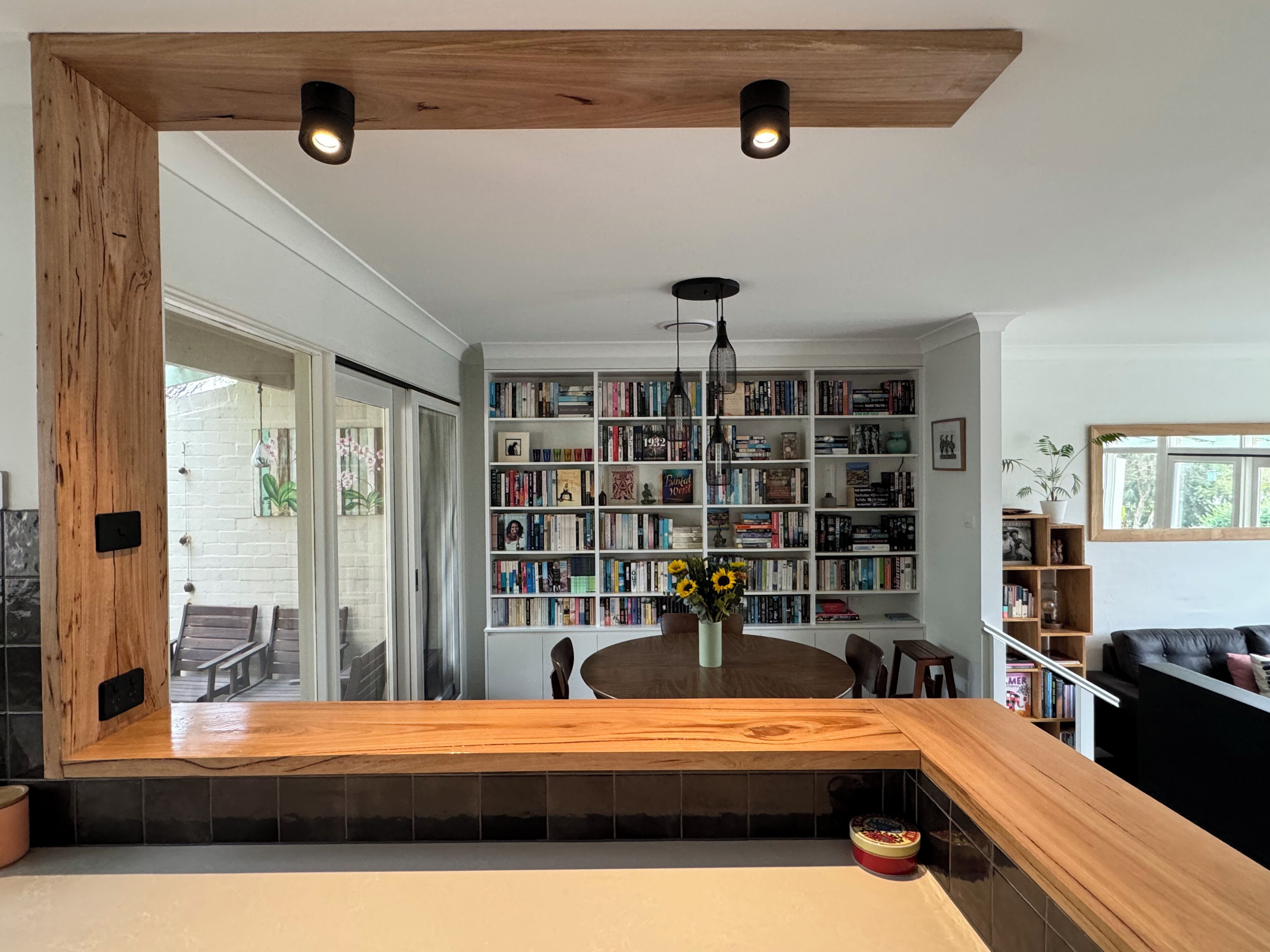 Kitchen to dining area.