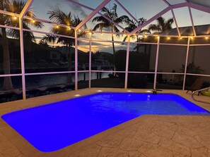 A heated pool