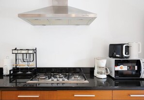 Fridge, microwave, oven, stovetop - 2 Bedroom Pool Villa Nature SDV004 By Samui Dream Villas (Mae Nam)