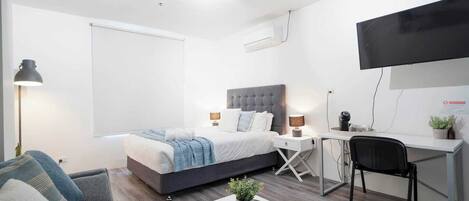 1 sovrum, strykjärn/strykbräda, gratis wi-fi och sängkläder