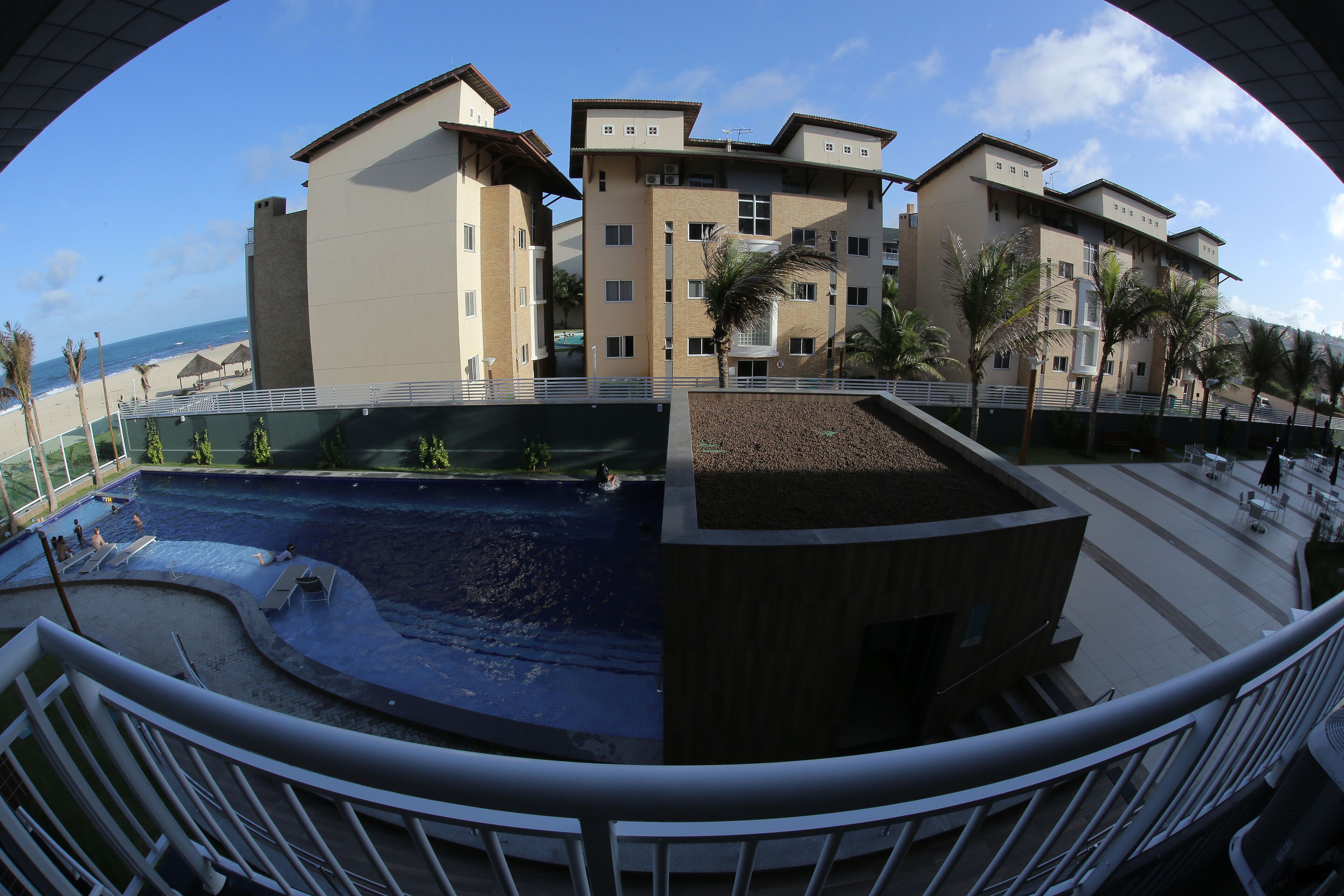 Porto das dunas beach way (foot in the sand)