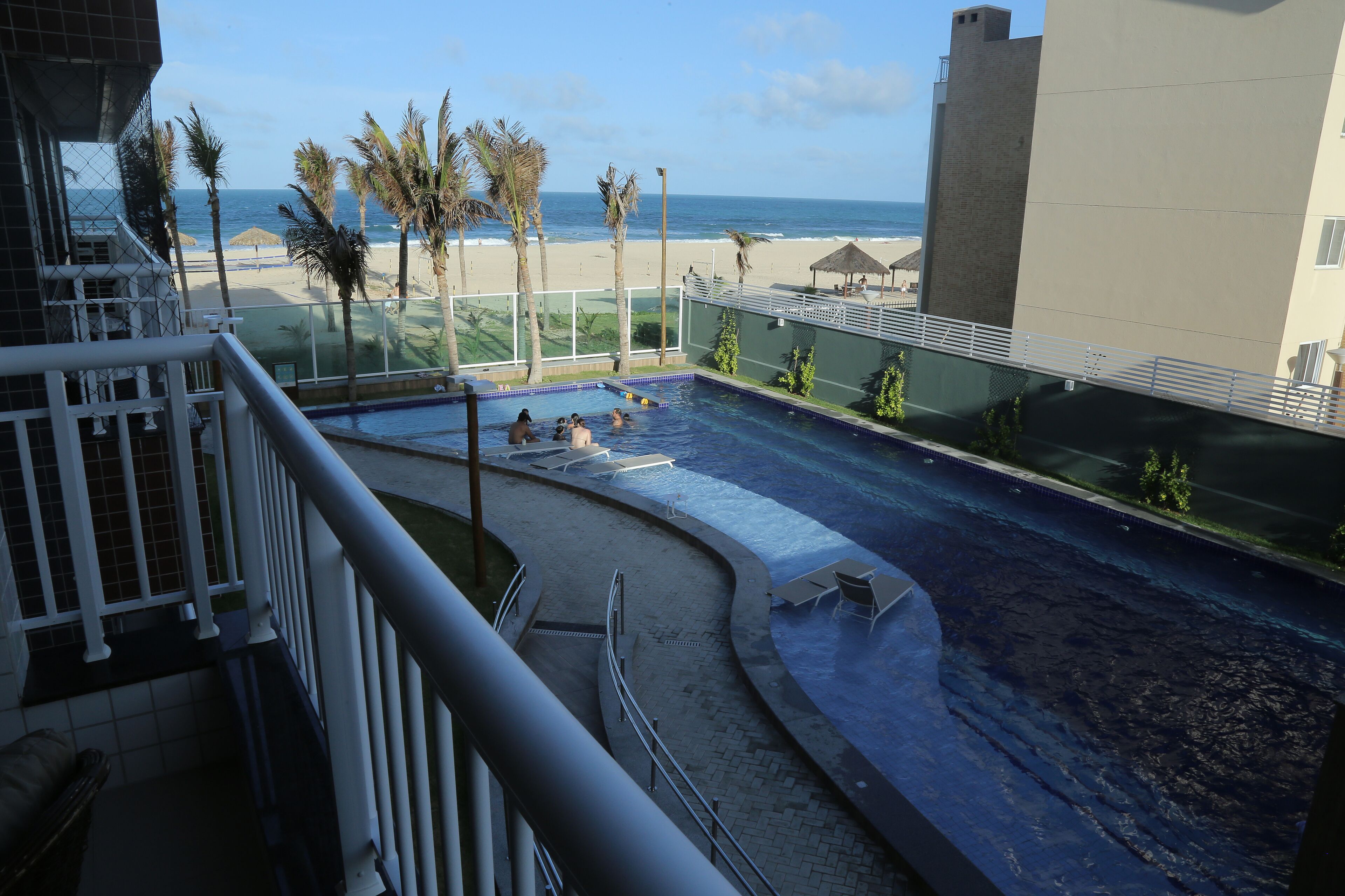 Porto das dunas beach way (foot in the sand)